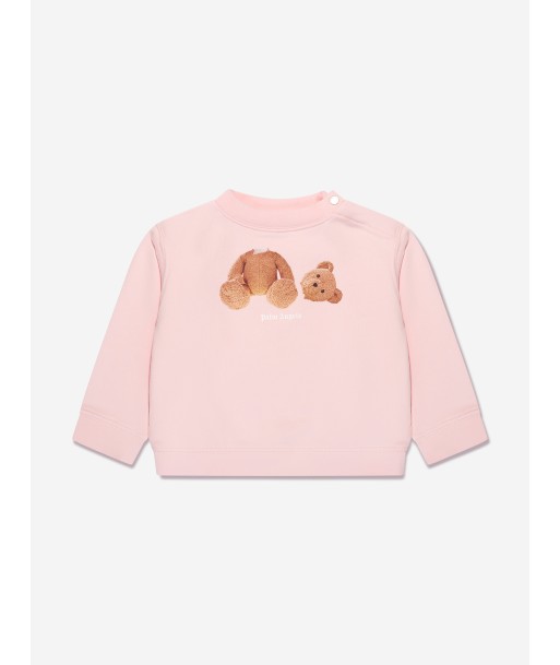 Palm Angels Baby Girls PA Bear Sweatshirt in Pink prix