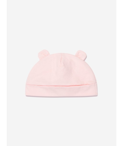 Palm Angels Baby Girls Logo Teddy Bear Beanie in Pink basket pas cher