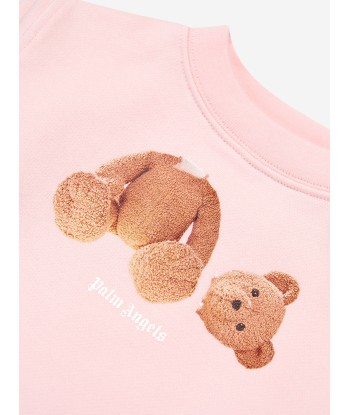 Palm Angels Baby Girls PA Bear Sweatshirt in Pink prix