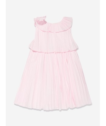 Patachou Girls Sleeveless Pleated Dress in Pink solde