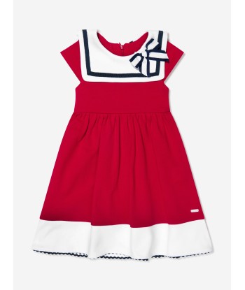 Patachou Girls Sailor Style Dress in Red À commander