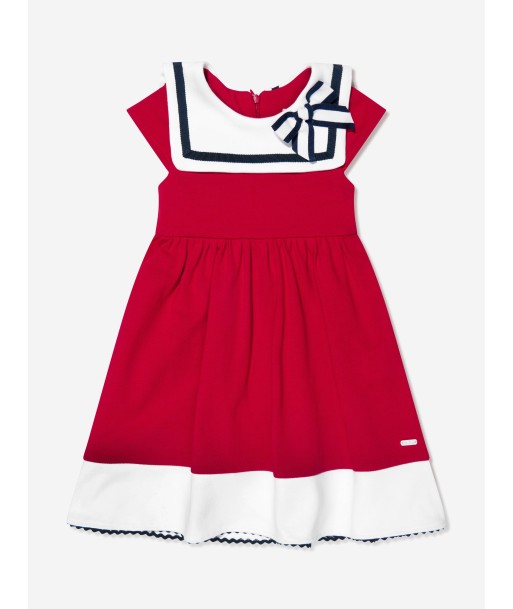 Patachou Girls Sailor Style Dress in Red À commander