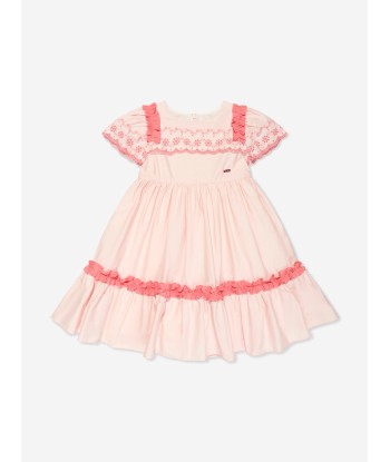 Patachou Girls Embroidered Dress in Pink Par le système avancé 