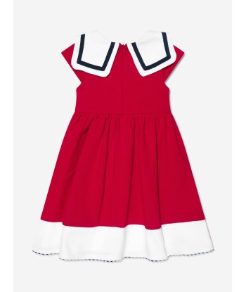 Patachou Girls Sailor Style Dress in Red À commander