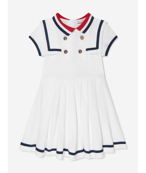 Patachou Girls Sailor Style Dress in White prix