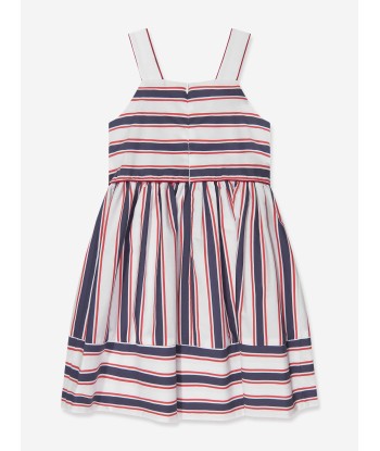 Patachou Girls Striped Sleeveless Dress in Navy solde