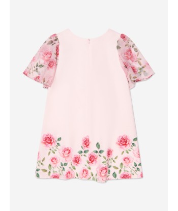 Patachou Girls Rosebud Dress in Pink de pas cher