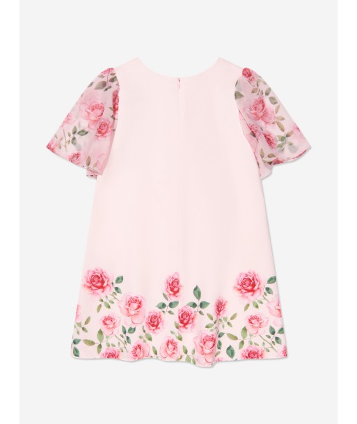 Patachou Girls Rosebud Dress in Pink de pas cher