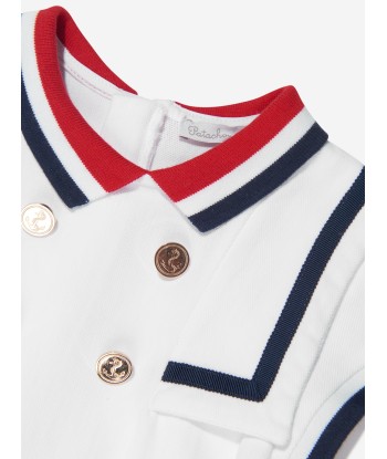 Patachou Girls Sailor Style Dress in White prix