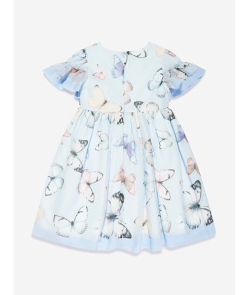 Patachou Girls Butterfly Dress in Blue commande en ligne