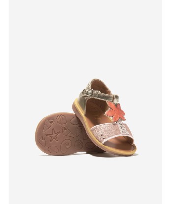 Pom D'Api Girls Poppy Malibu Sandals in Gold sélection de produits