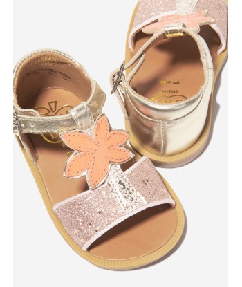 Pom D'Api Girls Poppy Malibu Sandals in Gold sélection de produits