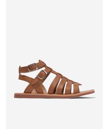 Pom D'Api Girls Leather Plagette Gladiator Sandals in Camel Comparez plus de prix