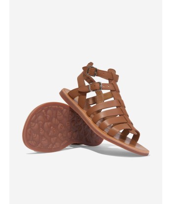 Pom D'Api Girls Leather Plagette Gladiator Sandals in Camel Comparez plus de prix