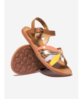 Pom D'Api Girls Leather Plagette Oto Sandals in Camel 2 - 3 jours ouvrés.