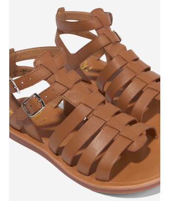 Pom D'Api Girls Leather Plagette Gladiator Sandals in Camel Comparez plus de prix