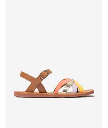 Pom D'Api Girls Leather Plagette Oto Sandals in Camel 2 - 3 jours ouvrés.