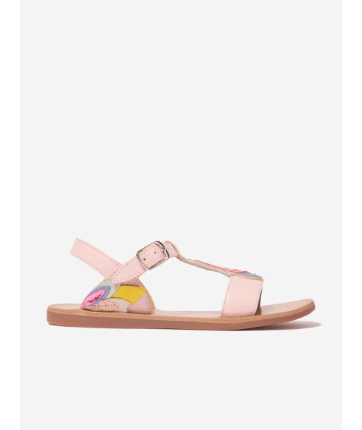 Pom D'Api Girls Leather Plagette Butterfly Sandals in Pink Comparez plus de prix