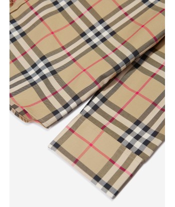 Burberry Boys Owen Long Sleeve Check Shirt in Beige plus qu'un jeu 