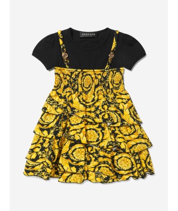 Versace Girls Baroque T-Shirt Dress 50% de réduction en Octobre 2024