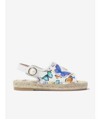 Sophia Webster Girls Riva Butterfly Espadrilles in White suggérées chez