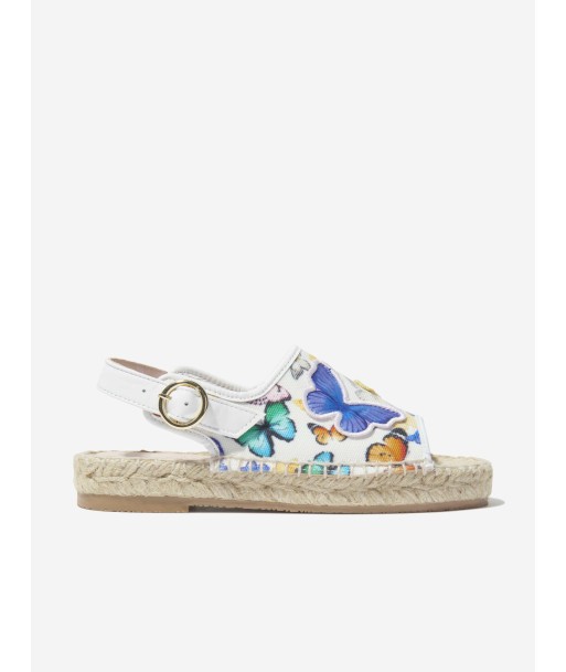 Sophia Webster Girls Riva Butterfly Espadrilles in White suggérées chez