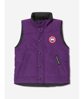 Canada Goose Kids Down Padded Vanier Vest in Purple outlet