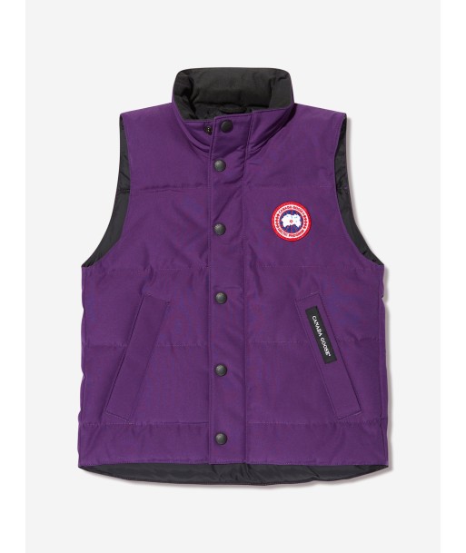 Canada Goose Kids Down Padded Vanier Vest in Purple outlet