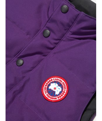 Canada Goose Kids Down Padded Vanier Vest in Purple outlet