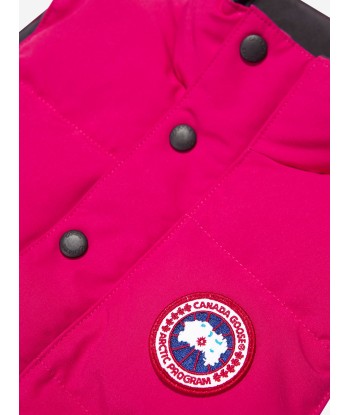 Canada Goose Girls Down Padded Vanier Vest in Pink pas cheres