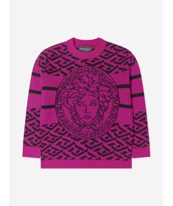 Versace Girls Wool Knitted Medusa Jumper vous aussi creer 