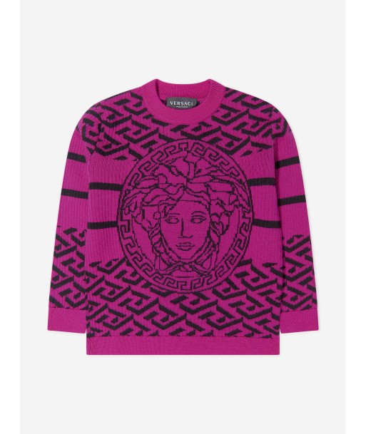 Versace Girls Wool Knitted Medusa Jumper vous aussi creer 