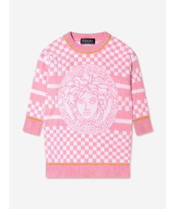 Versace Girls Medusa Knitted Jumper Dress À commander