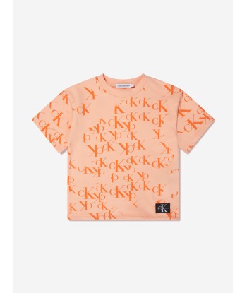 Calvin Klein Kids Monogram Shorts Set in Peach une grave pollution 