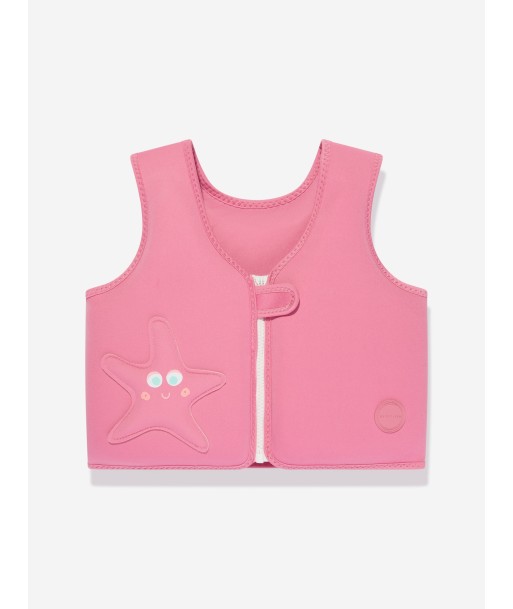 Sunnylife Girls Ocean Treasure Swim Vest in Pink Fin de série