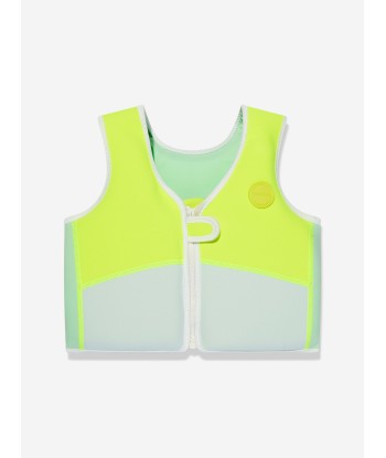 Sunnylife Kids Shark Tribe Swim Vest in Yellow paiement sécurisé