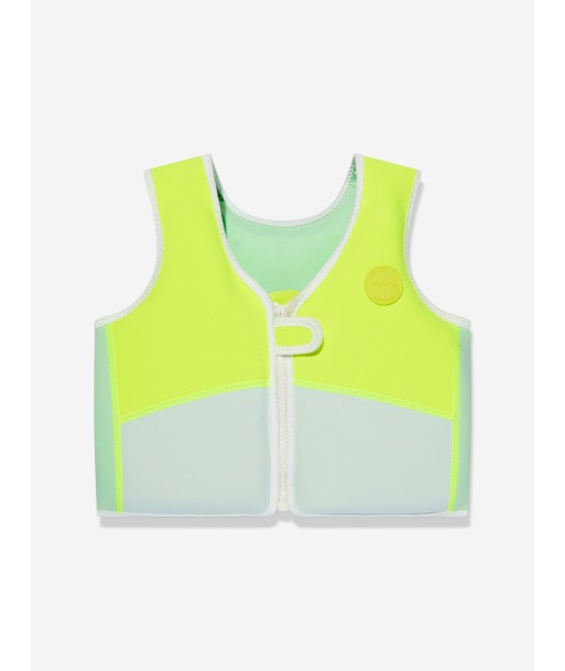 Sunnylife Kids Shark Tribe Swim Vest in Yellow paiement sécurisé