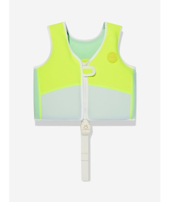 Sunnylife Kids Shark Tribe Swim Vest in Yellow livraison gratuite