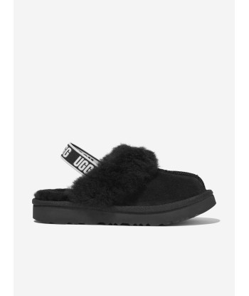 UGG Girls Suede Funkette Slippers in Black s'inspire de l'anatomie humaine