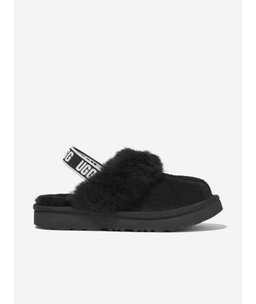 UGG Girls Suede Funkette Slippers in Black s'inspire de l'anatomie humaine