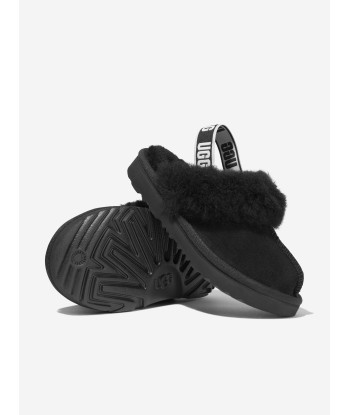 UGG Girls Suede Funkette Slippers in Black s'inspire de l'anatomie humaine