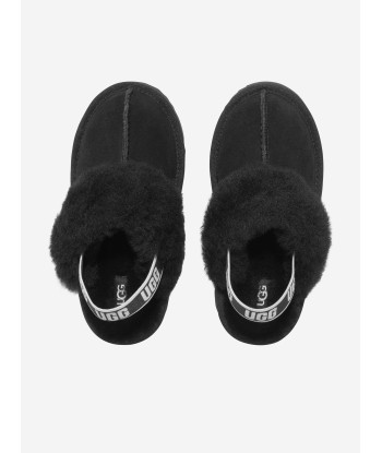 UGG Girls Suede Funkette Slippers in Black s'inspire de l'anatomie humaine