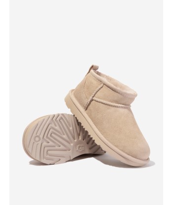 UGG Girls Classic Ultra Mini Boots in Beige le des métaux précieux