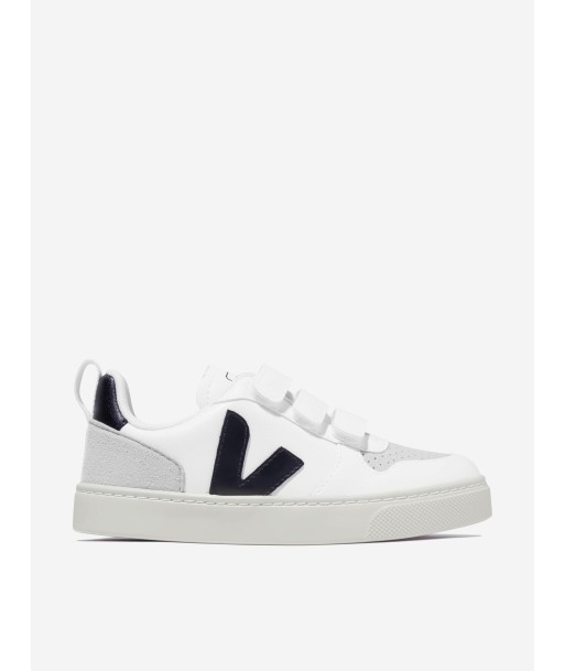 Veja Kids Canvas V-10 Trainers in White s'inspire de l'anatomie humaine