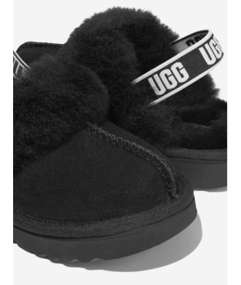 UGG Girls Suede Funkette Slippers in Black s'inspire de l'anatomie humaine