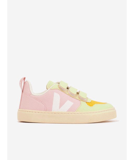 Veja Girls Small V-10 Animal Observatory Trainers in Pink sur le site 