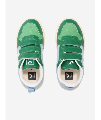 Veja Boys Small V-10 Animal Observatory Trainers in Green Véritable concentré