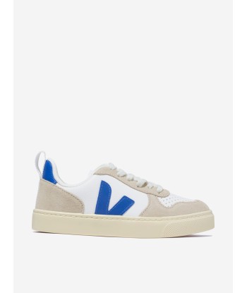 Veja Boys Small V-10 Lace Up Trainers in White acheter