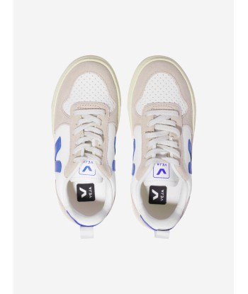 Veja Boys Small V-10 Lace Up Trainers in White acheter