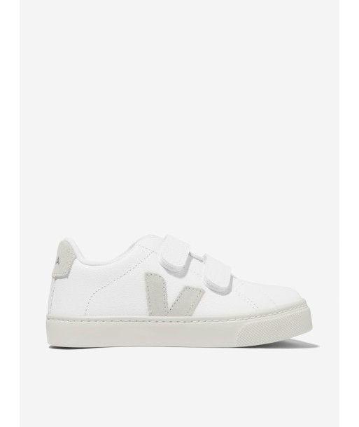 Veja Kids ChromeFree Leather Esplar Trainers in White prix